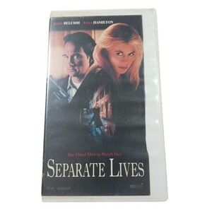 Separate Lives VHS 1994 Thriller Crime Jim Belushi Linda Hamilton VTG READ